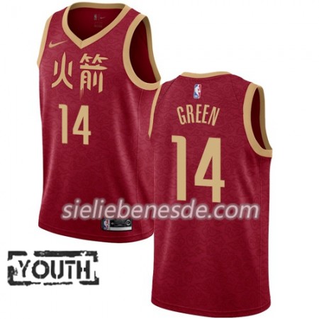 Kinder NBA Houston Rockets Trikot Gerald Green 14 2018-19 Nike City Edition Rot Swingman